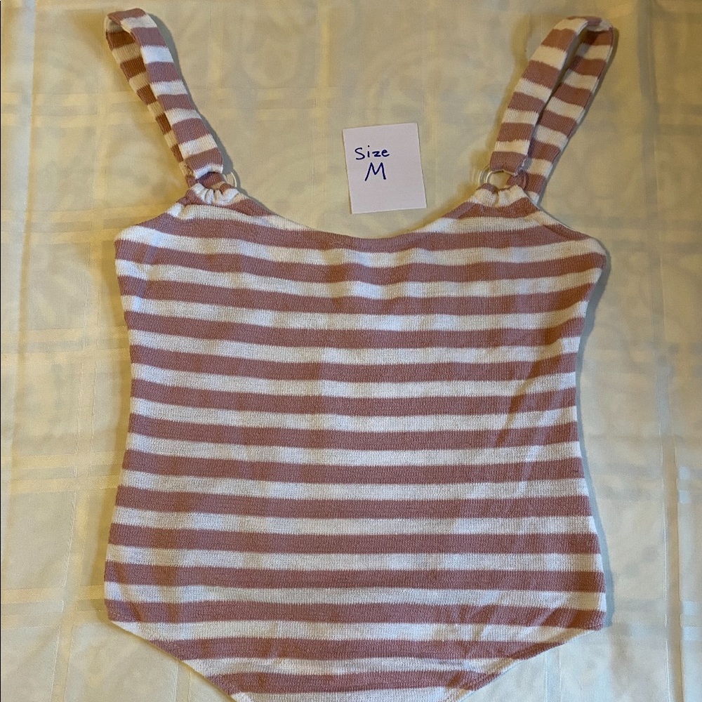 Pink & white bodysuit